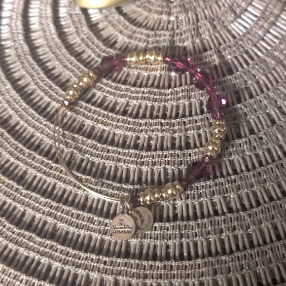 Alex Ani Pink& Gold Crystal Bracelet - Picture 3 of 3